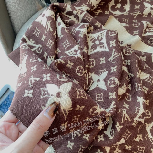 Louis Vuitton圍巾 路易威登保暖女士圍巾圍脖 LV羊毛羊絨混紡圍巾披肩  mmj1290